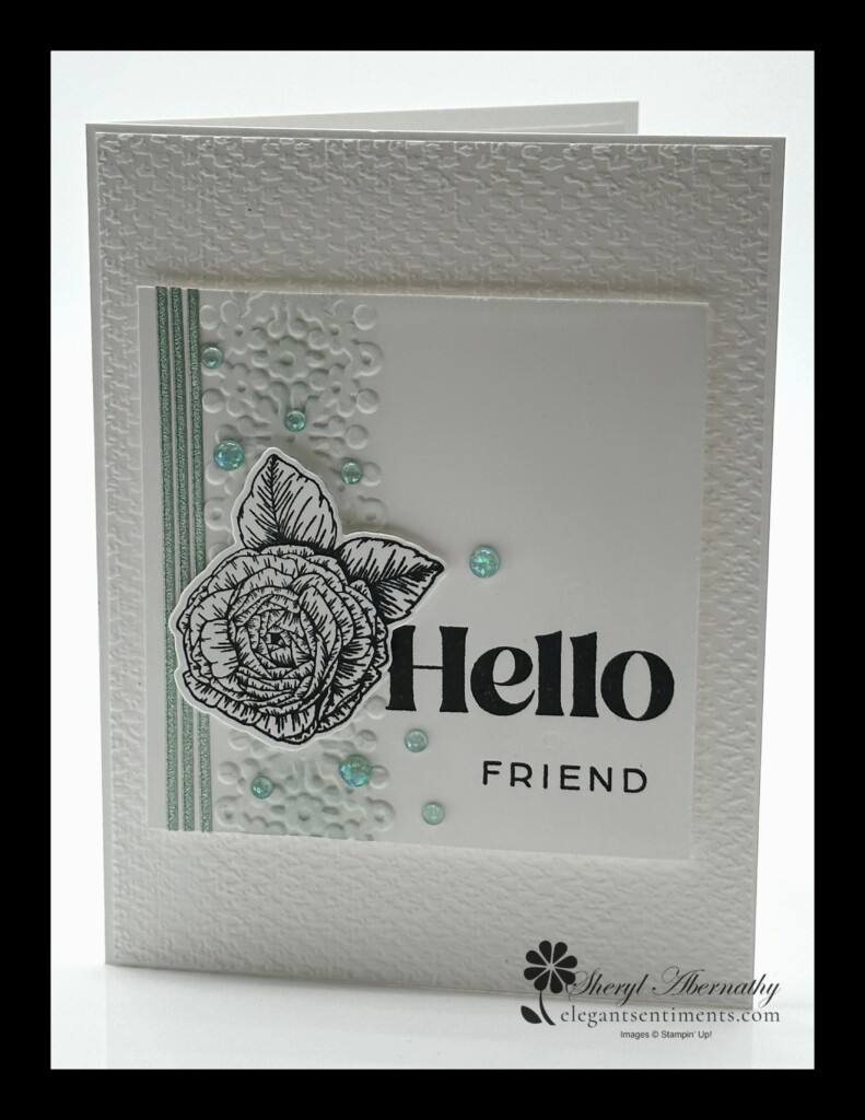 Fragrant Flowers Hello Friend Elegant Sentiments